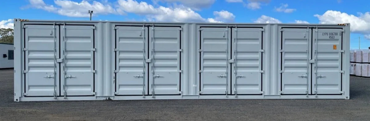 Contenedor marítimo High Cube de 40 pies con 4 puertas laterales