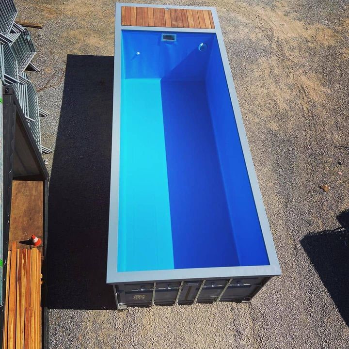 contenedor de piscina de 20 pies