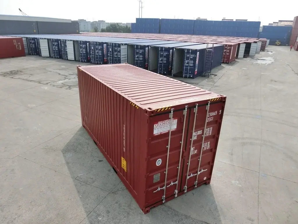 Contenedor de mudanza High Cube 20' (ancho palet) rojo nuevo 20 pies