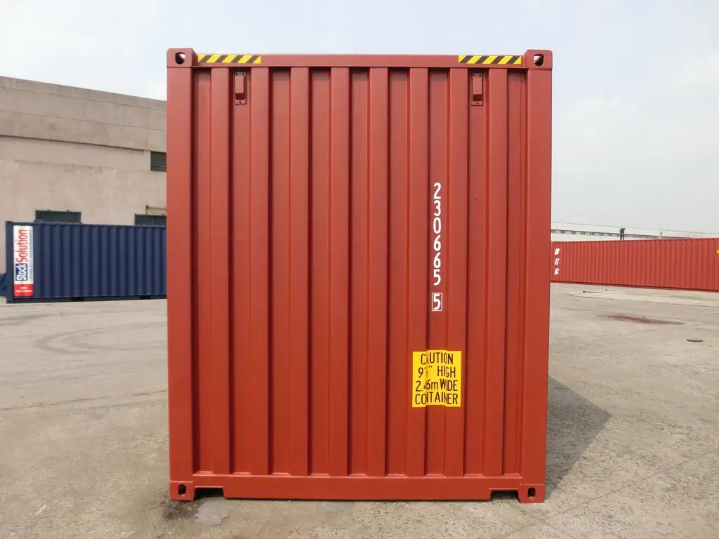 Contenedor de mudanza High Cube 20' (ancho palet) rojo nuevo 20 pies
