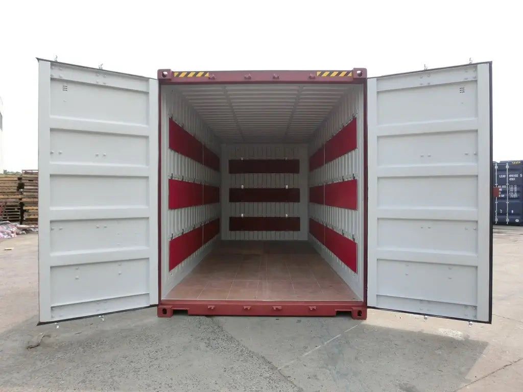 Contenedor de mudanza High Cube 20' (ancho palet) rojo nuevo 20 pies