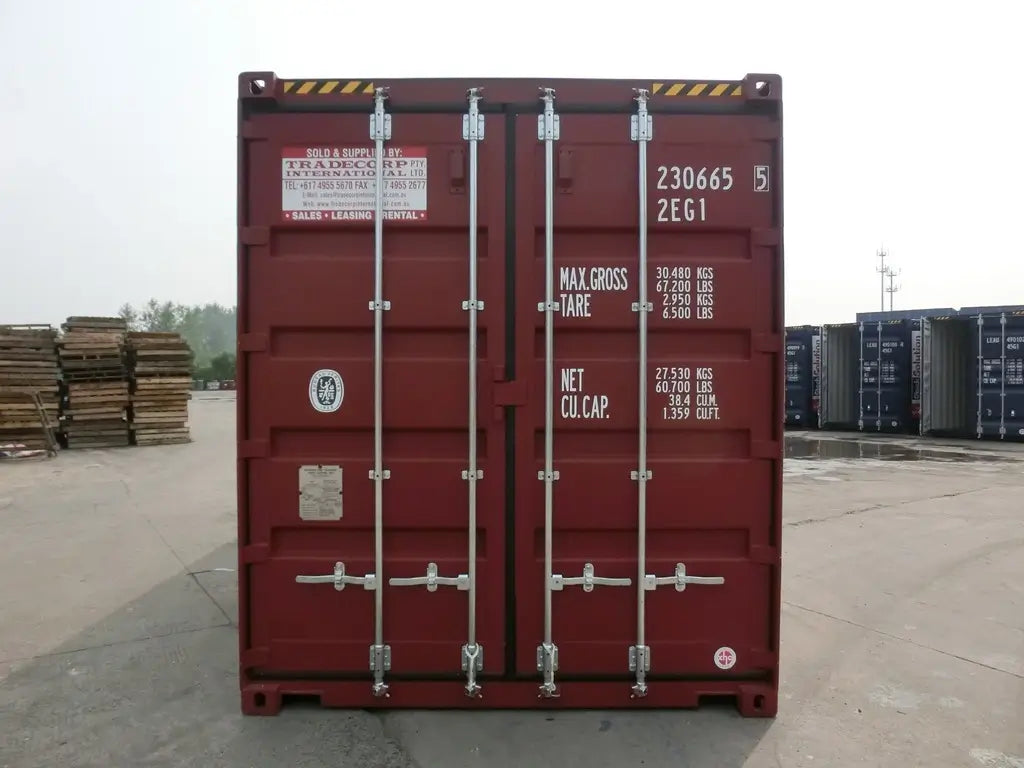 Contenedor de mudanza High Cube 20' (ancho palet) rojo nuevo 20 pies