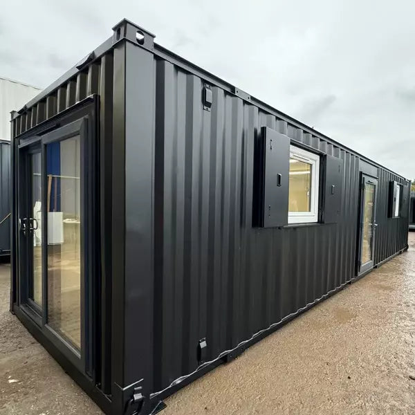 Contenedor de oficina 9,7 x 3 m con puerta corrediza Nuevo