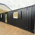 Contenedor de oficina 9,7 x 3 m con puerta corrediza Nuevo