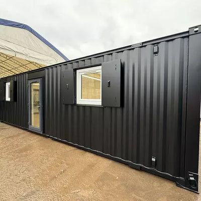 Contenedor de oficina 9,7 x 3 m con puerta corrediza Nuevo