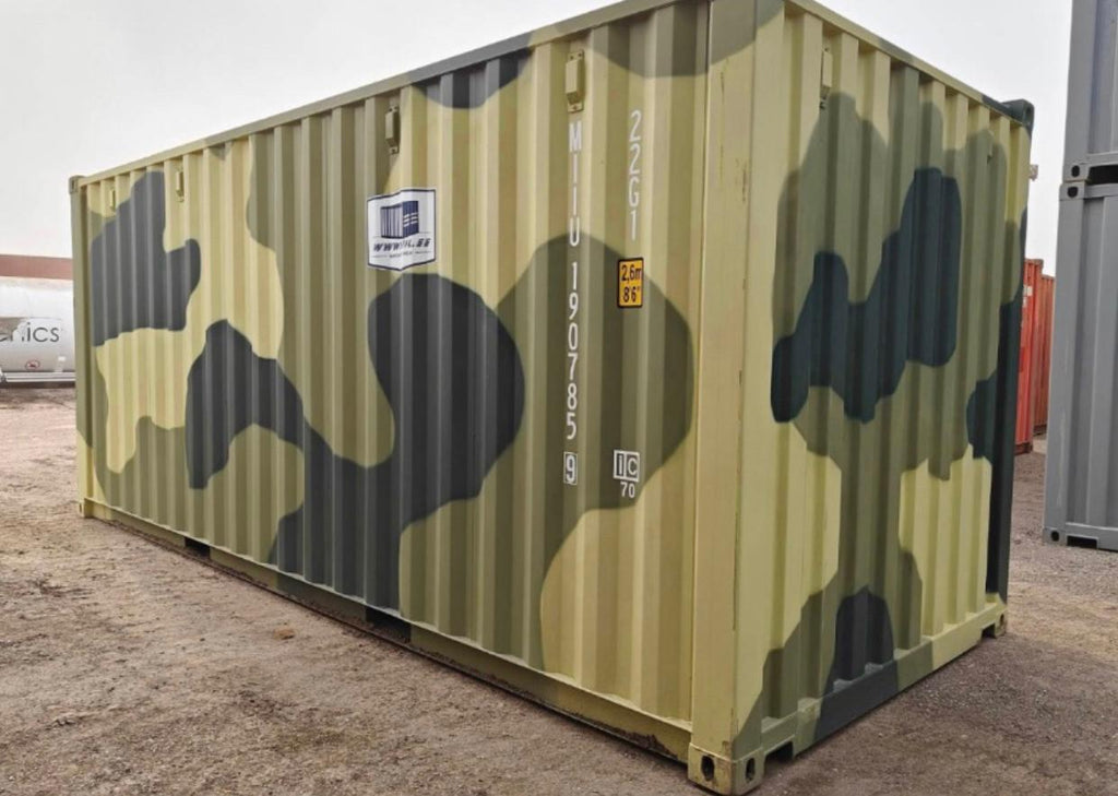 Contenedor maritimo de 20 pies camuflaje Nuevo