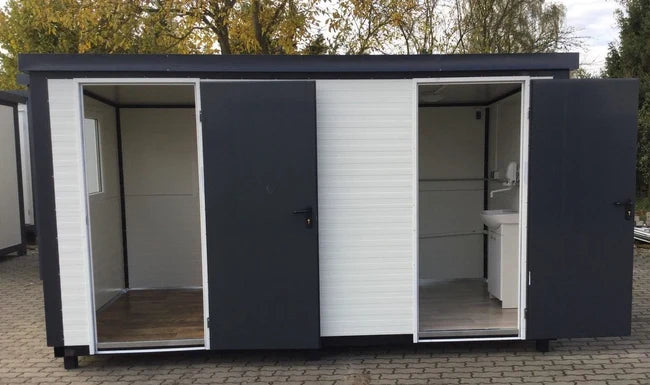Contenedor sanitario 4,00 × 2,00 m con Baño