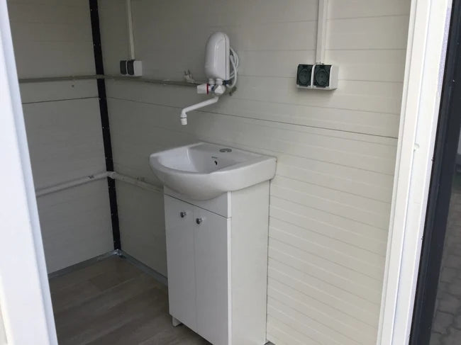 Contenedor sanitario 4,00 × 2,00 m con Baño